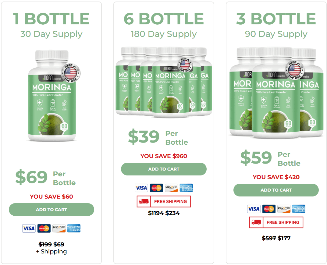 Buy Pure moringa supplement